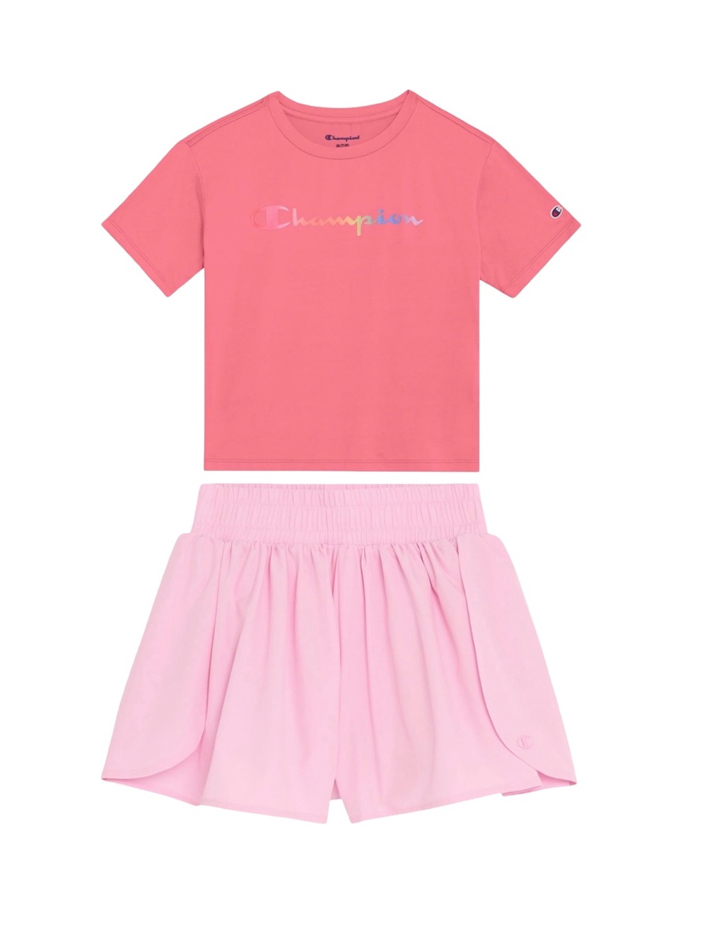 Champion girl short m/tee set size XL(14/16)